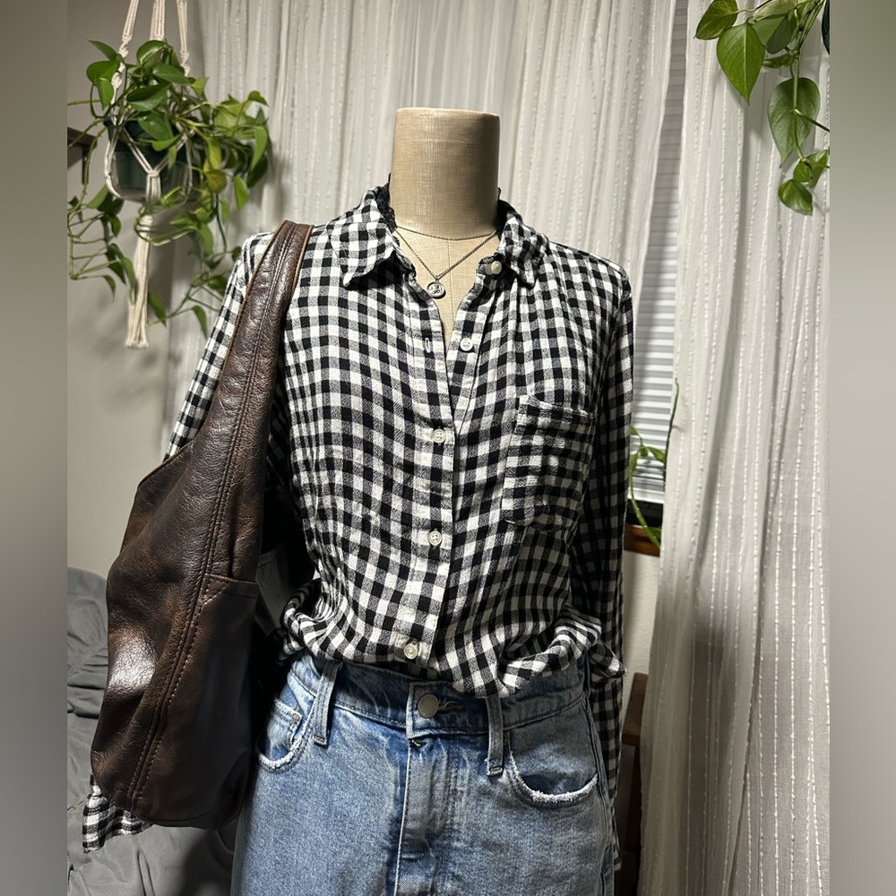 Abound Monochrome Plaid Shirt
